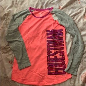 a long sleeved justice top